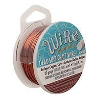 Beadsmith Craft Wire Antique Copper 20 gauge